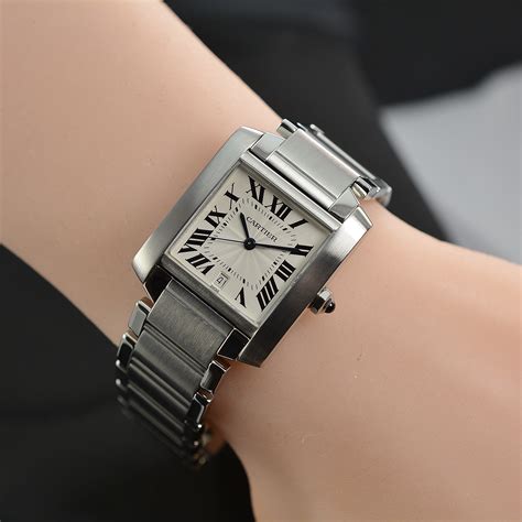 cartier tank francaise watch women& 39|cartier tank francaise automatic watch.